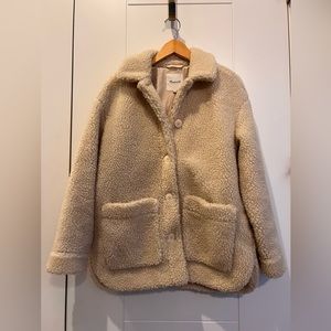 Madewell Sherpa Walton Shirt Jacket Coat